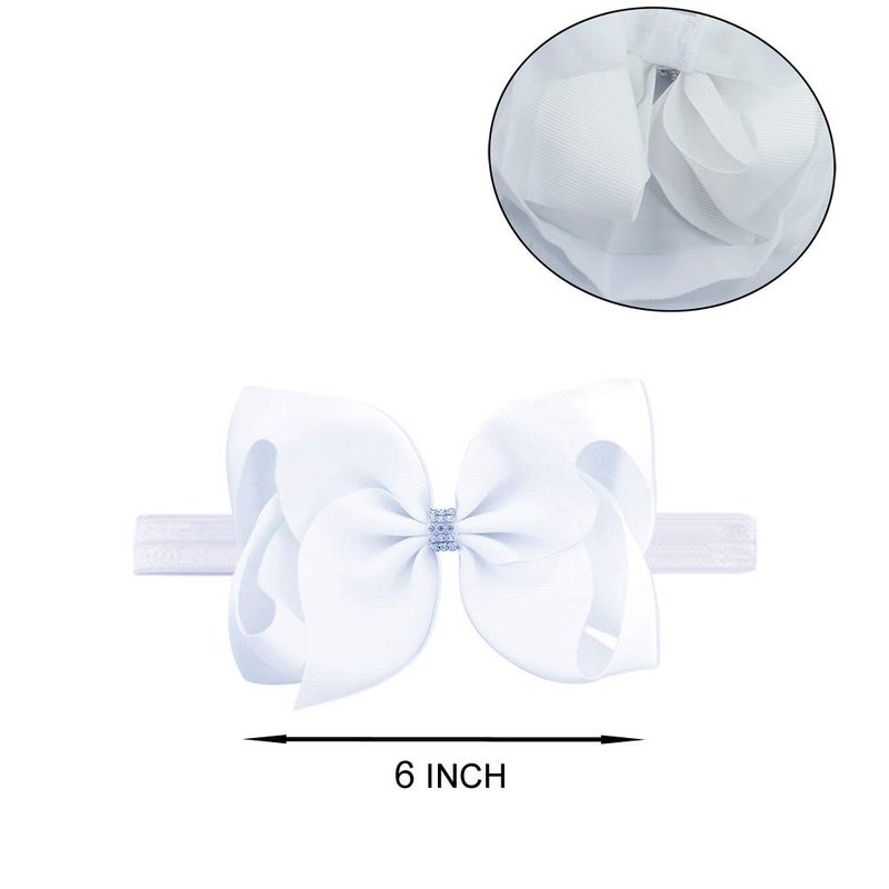 BGFKS 5 Layered Toddlers Tulle Tutu Skirt for Girls with Headband for Baby Girl 0 to 36 Months (White, S,0-6 Months) - Image 2
